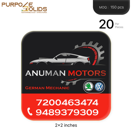 Car Decorators Reflective Dome stickers (2 x 2 inch)