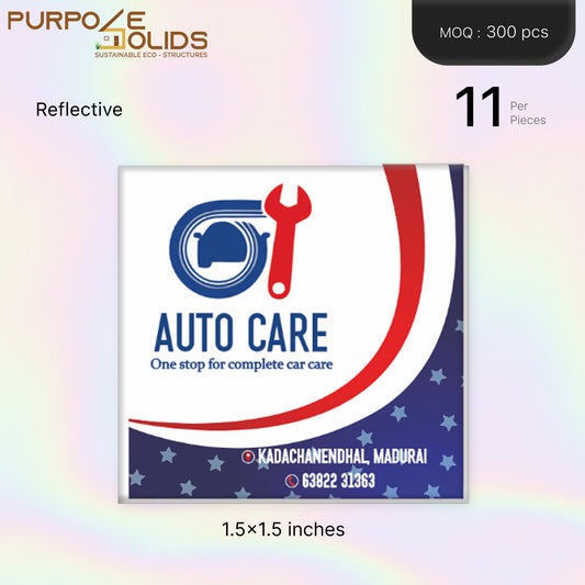 Car Decorators Reflective Dome stickers (1.5x1.5 inch)