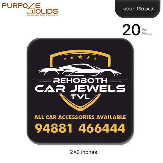 Car Decorators Dome stickers (2x2 inch)