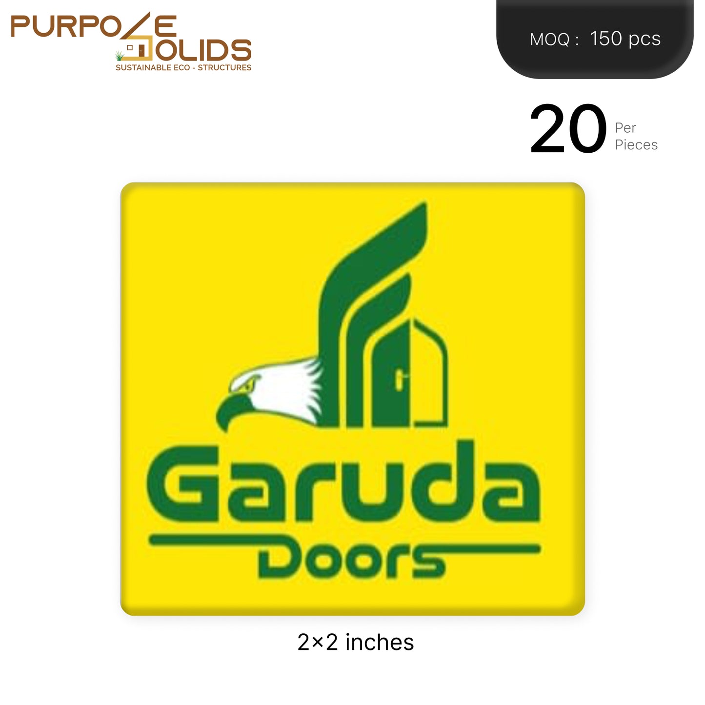 Doors Branding Dome Sticker (2x2 inch)