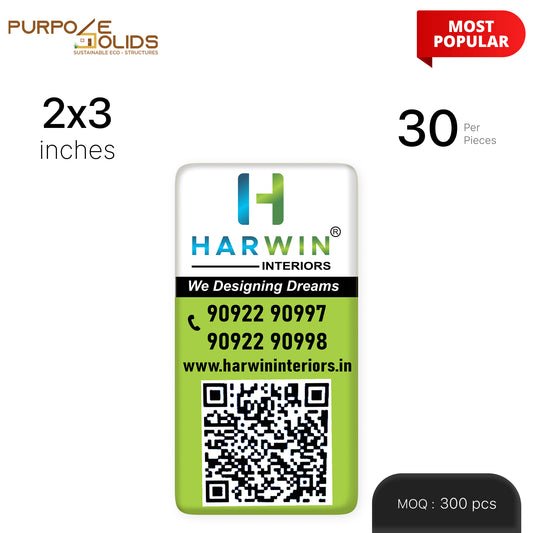 2x3 inch Dome Sticker